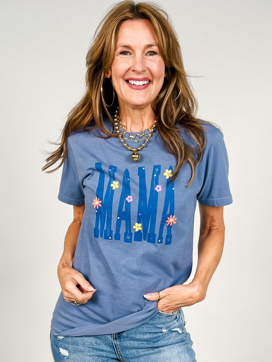 Mama With Little Flowers Graphic Tee