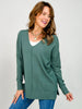 Viscose Front Seam Long Sleeve Sweater