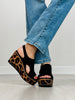Corkys Freddie Wedge Sandals in BLACK FAUX SUEDE