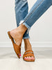 Corkys Bit Of A Breeze Slide Sandals in Cognac