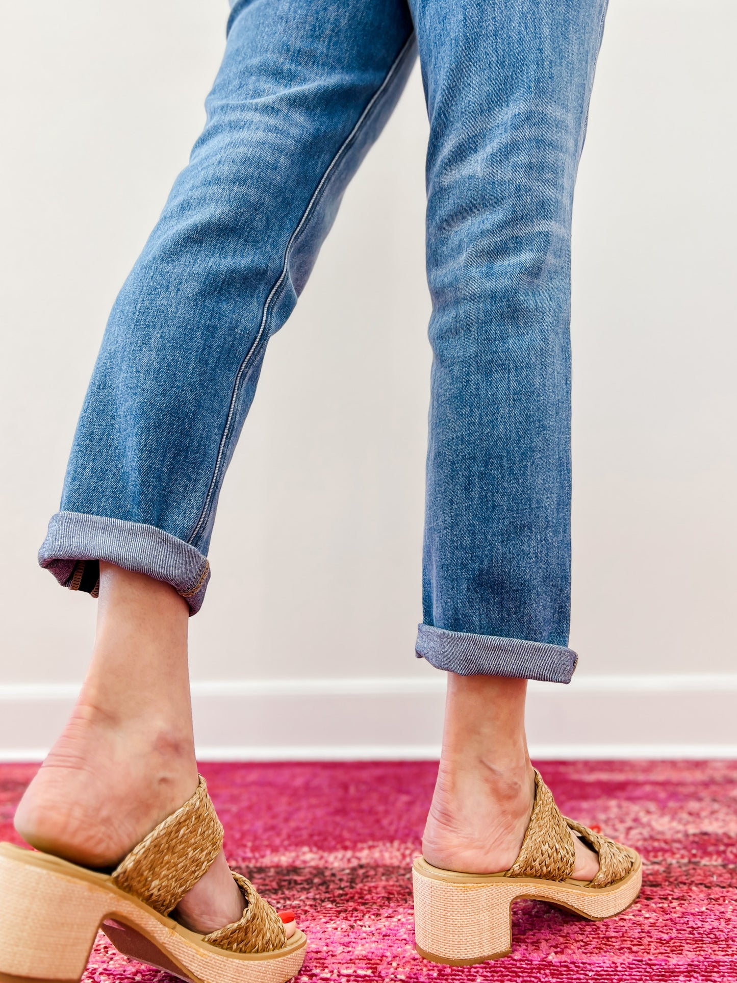 Vervet EVERMORE Cuffed Boyfriend Jeans