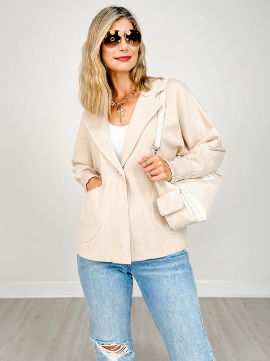 Long Sleeve Solid Knit Cardigan