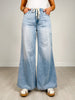 Judy Blue DRAW ME IN Hi-Rise Featherweight Palazzo Elasticated Waistband Jeans