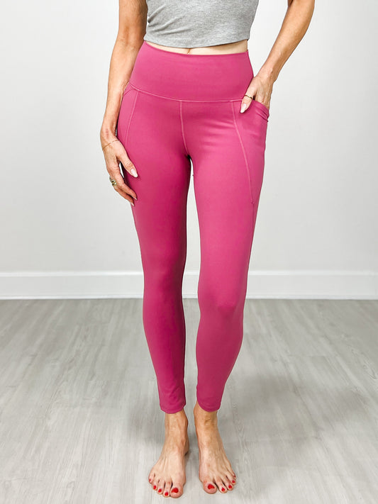 Tapered Band Essential Solid Highwaist Leggings