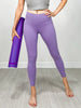 BRONZE - Manhattan Form Fit High-Waist 7/8 Leggings in Purple Orchid