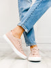 Blowfish Play Shine Slip-On Tennis Shoes in Rose Dust