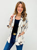 Western Horse Print Woven Blazer with Pocket