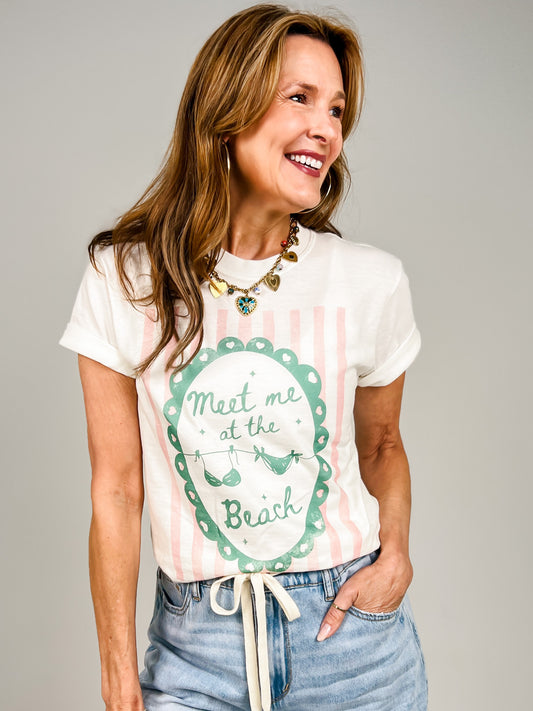 Meet Me At The Beach Graphic Tee