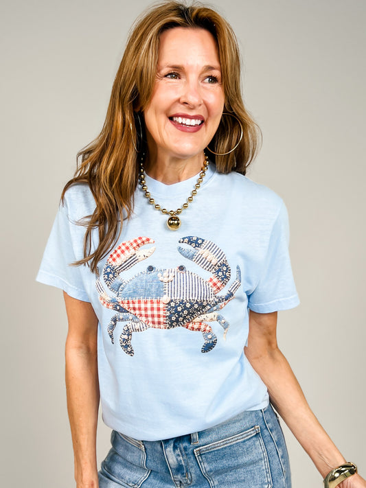 Pearl Patchwork Crab Graphic Tee