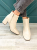 Corkys Felicia Block Heel Boots in Ivory