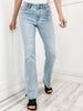 Judy Blue TAYLOR Mid Rise Side Slit Hem Bootcut Denim Jeans