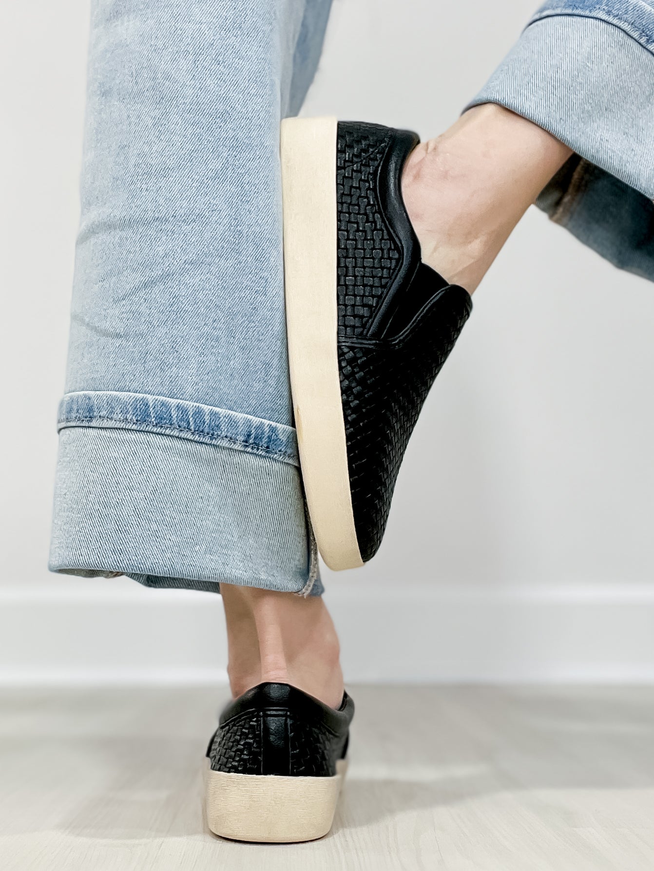 Corkys I'm Weaving Slip-On Shoes in Black