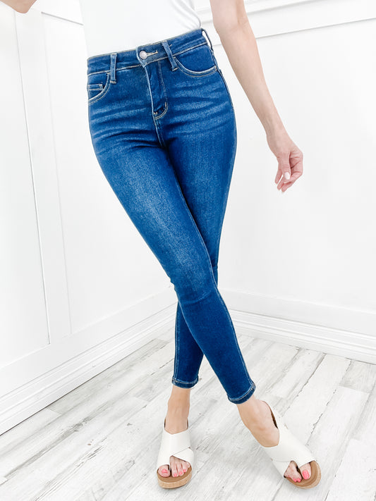 Lovervet by Vervet "SCOTTIE" Hi-Rise Ankle Skinny Denim Jeans