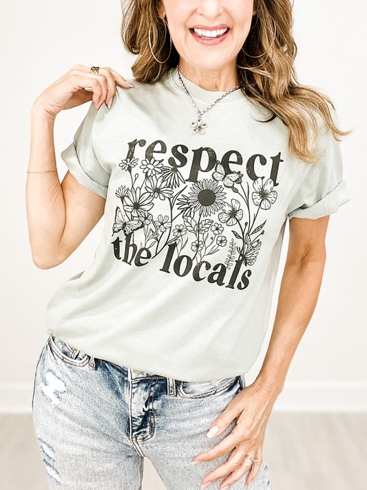 Respect The Locals Wildflower Graphic Tee