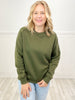 French Terry Long Sleeve Crewneck Top - SET C