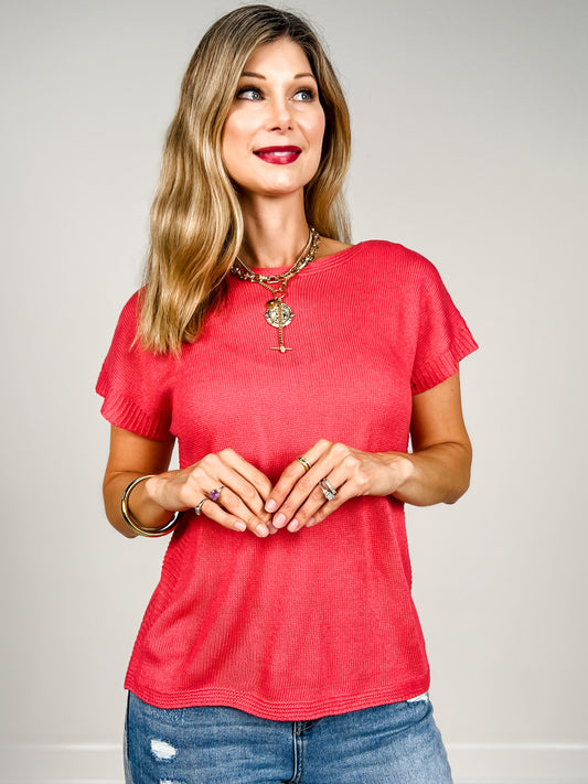 Sleeveless Lightweight Knit Top