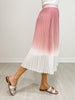 High Waisted Ombre Woven Skirt
