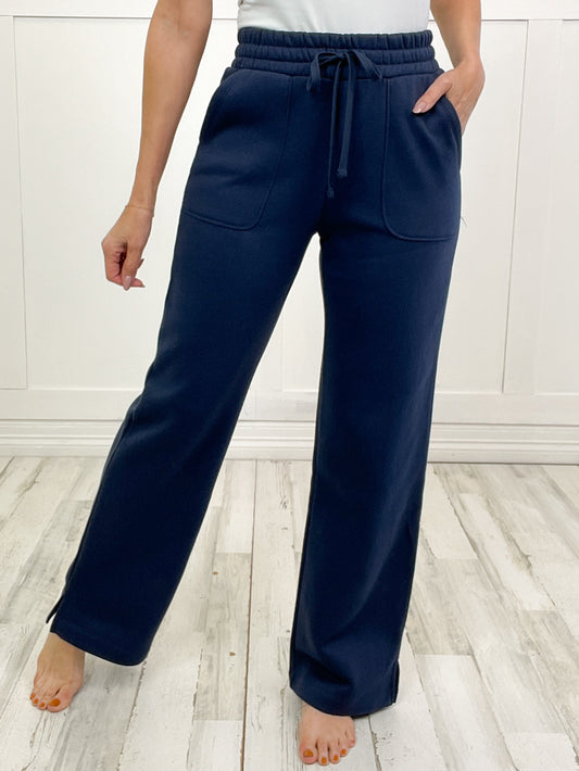 All Day French Terry Straight Leg Pant - B