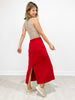 Modal Scuba Long Skirt with Drawstring Waist GRP B