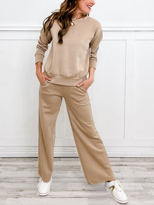 "RESORT" Travel Collection Active/Loungewear in KHAKI