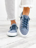 Blowfish Martina Slip-On Canvas Tennis Shoes in Newport Blue