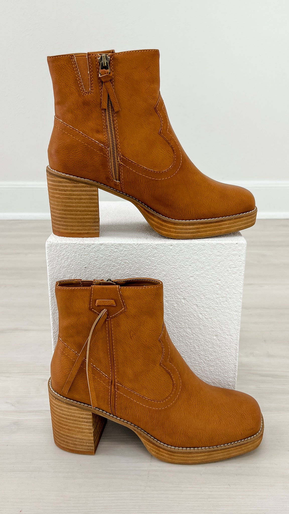 Imperial Ankle Boot in Chestnut