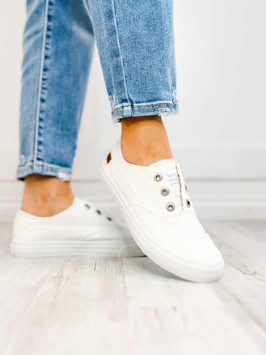 Blowfish Malia Slip-On Canvas Tennis Shoes in White