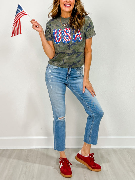 USA Stars Graphic Tee