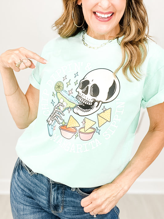 Chip Dippin' Margarita Sippin' Graphic Tee