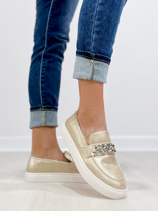 Corkys Chain Reaction Loafers in GOLD