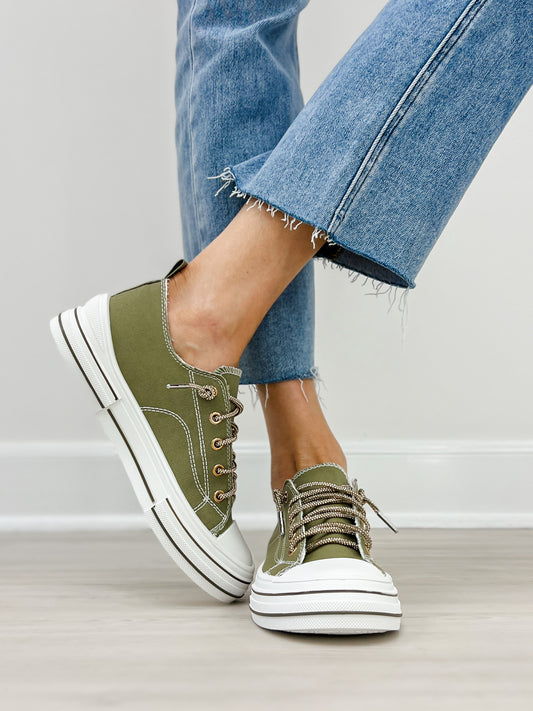 Very G Aman Gold Sneakers in Khaki