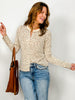 Long Sleeve Leopard Pattern Top