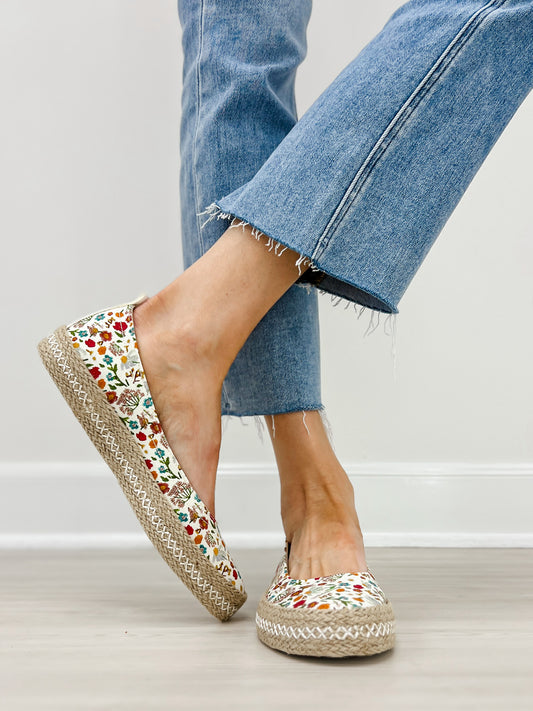 Blowfish Malibu Benita Espadrille Sneaker in White Multi
