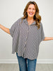 Oversized Stripe Button Down Shirt GRP A