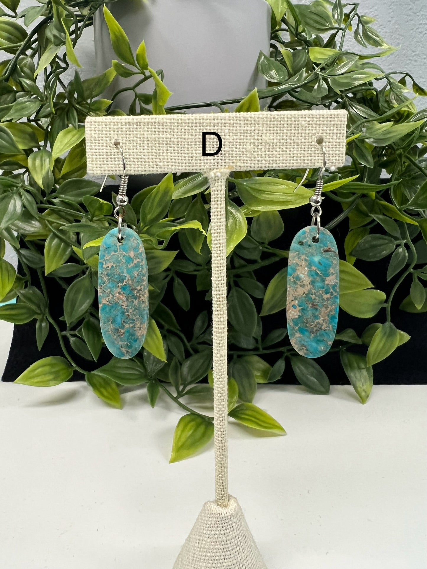 Blue Indigo Slab Earrings