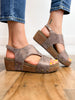 Corkys Refreshing Bronze Wedge Sandal Shoes