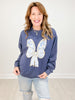 Blue and Gold Easter Bunny Ears Sweatshirt