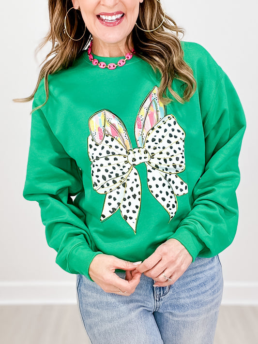 Brushstrokes Easter Rabbit Ears Sweatshirt