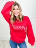 Holiday Merry Letter Beads Sweater