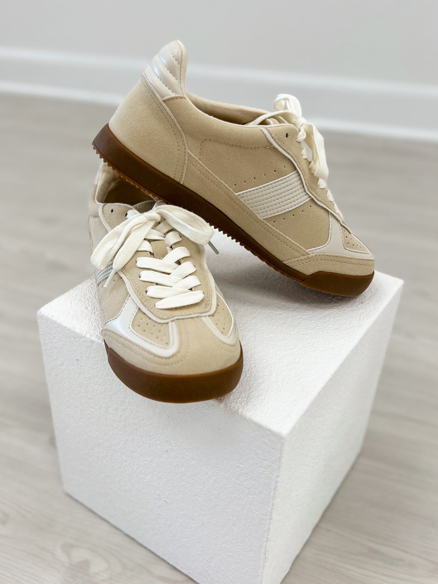 Yellowbox Nurita Lace-Up Sneaker in Cream