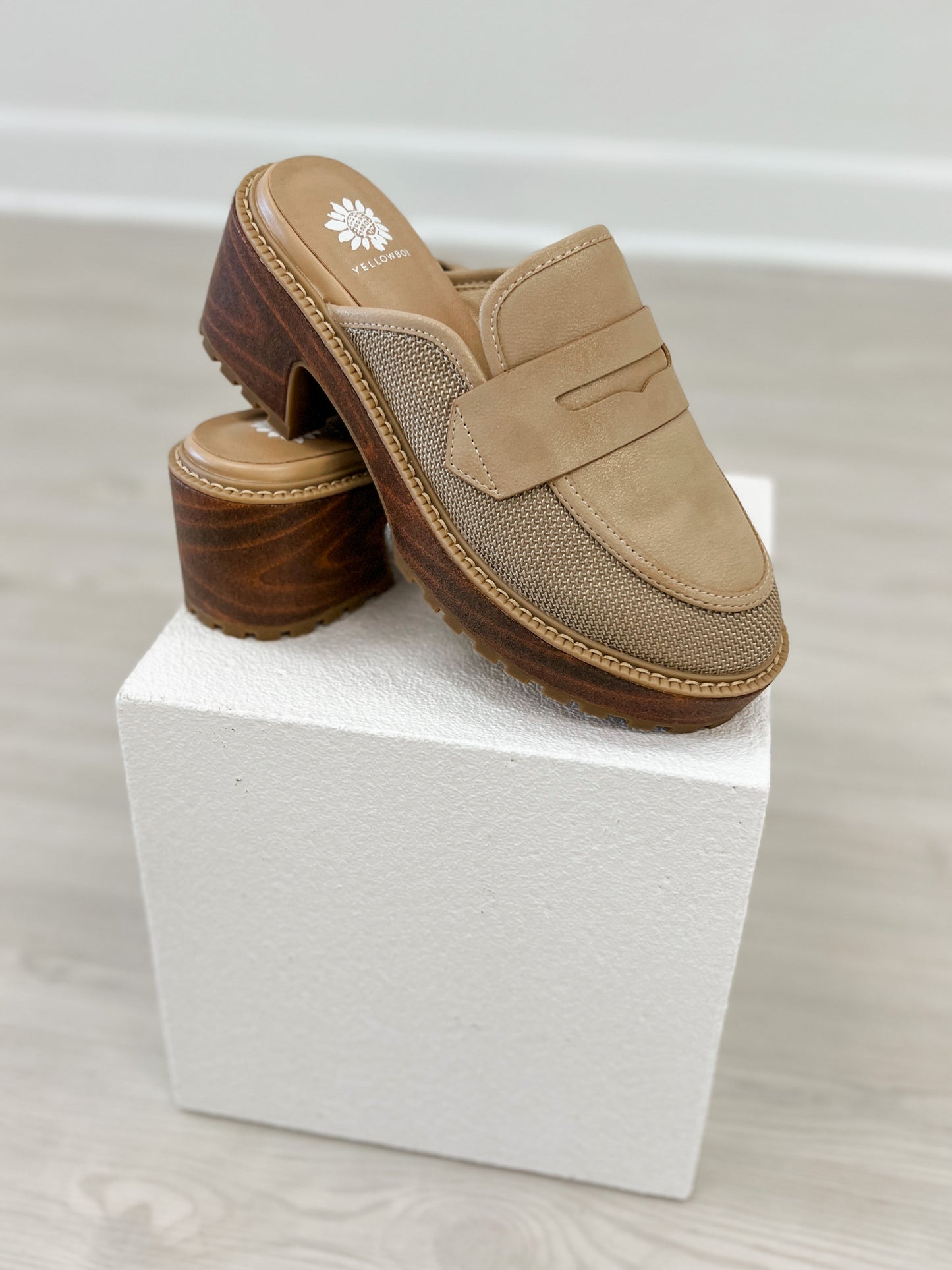 Yellowbox Barclay Platform Clog in Natural