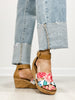 Corkys Rom Com Wedge Sandals in White Floral