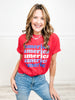 America Glitter Graphic Tee