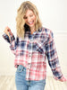 Merica Bleached Flannel Top