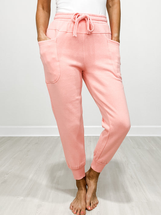 High Rise Side Pocket Relaxed Jogger Pants