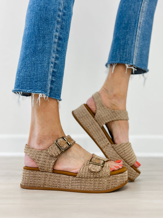 Blowfish Malibu Magical Wedge Sandals in Natural