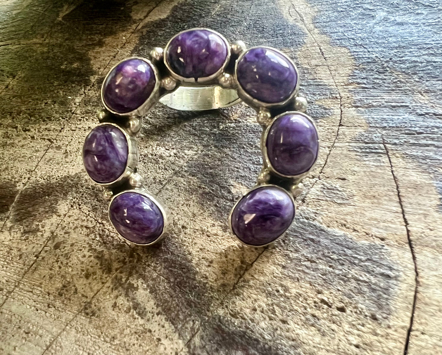 Semi Precious Stones In Sterling Silver Setting Ring