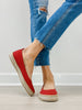 Blowfish Malibu Benita Espadrille Sneaker in Red Suede