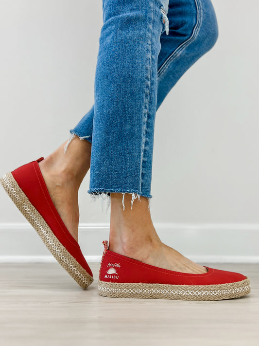 Blowfish Malibu Benita Espadrille Sneaker in Red Suede