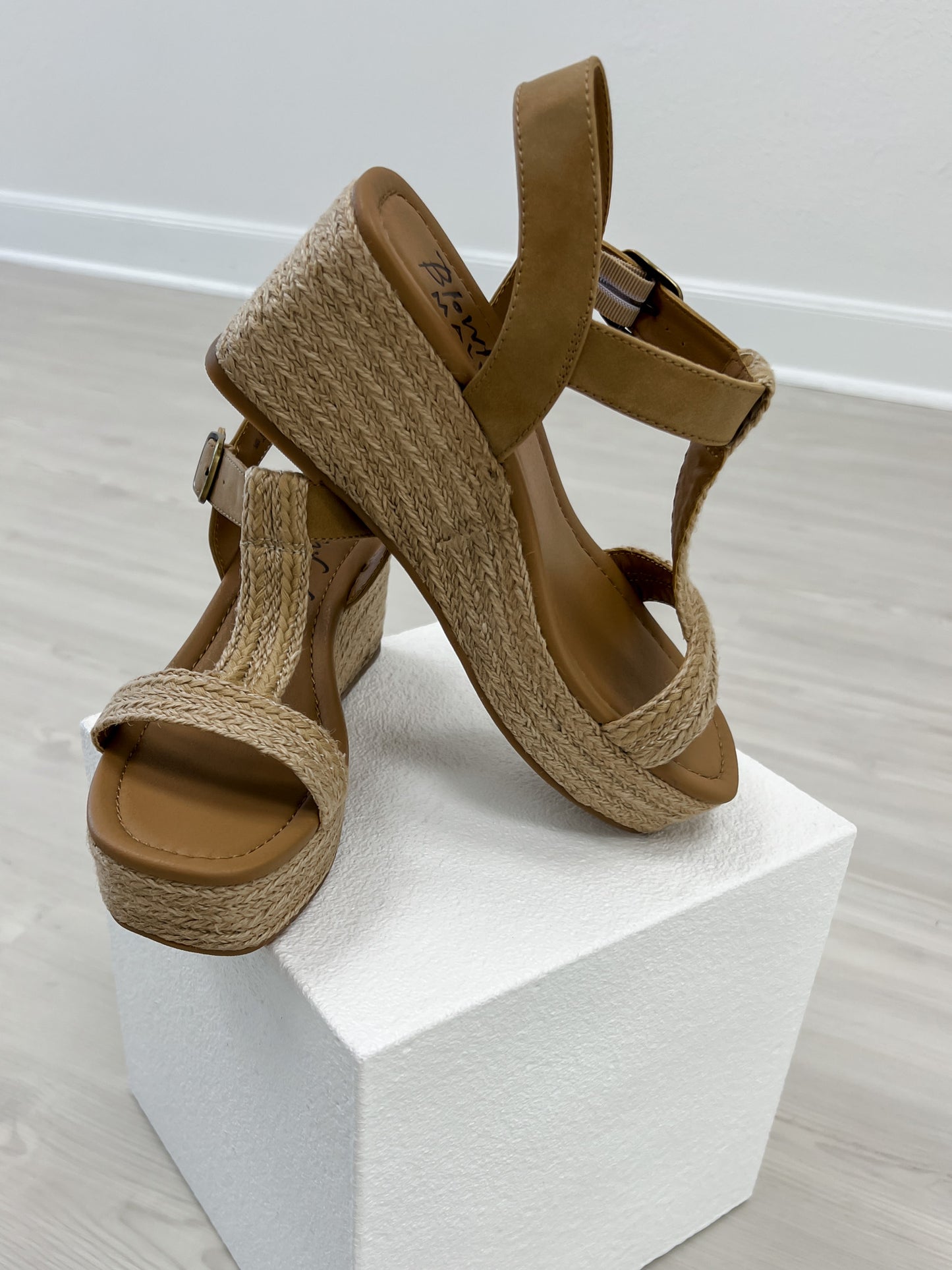 Blowfish Mailbu Annika Espadrille Wedge Sandal in Natural Sand